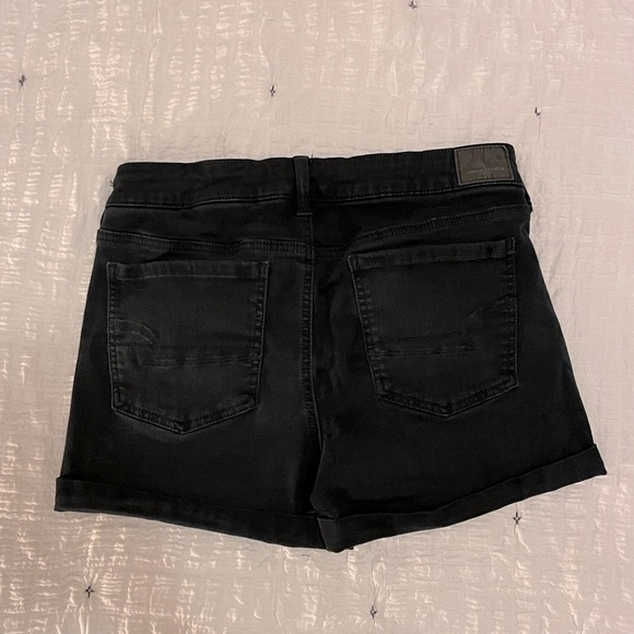 American Eagle Next Level Stretch Midi Shorts - Black - Picture 3 of 4